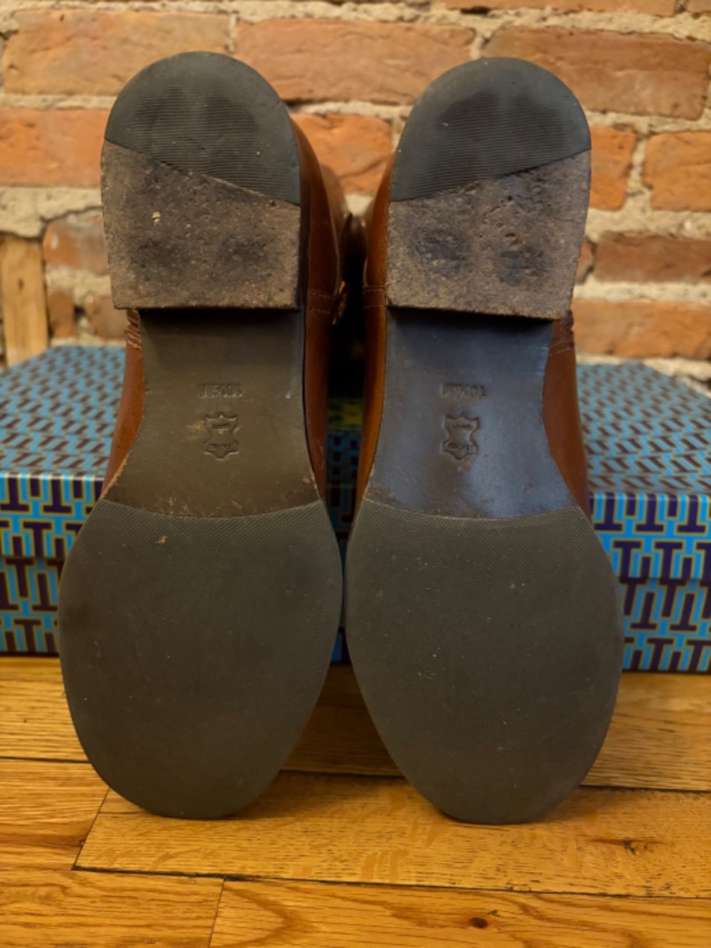 Tory Burch Brita Riding Boots - Sienna - Size 10.5 - Picture 12 of 17